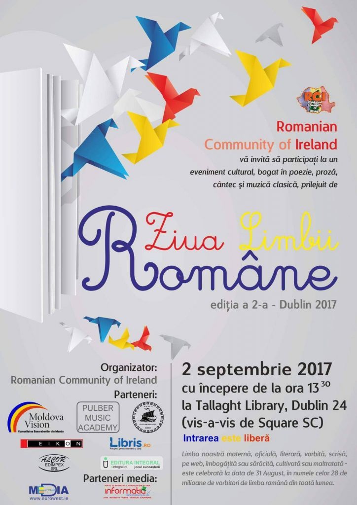 Ziua Limbii Române, Tallaght Library, 2 septembrie 2017