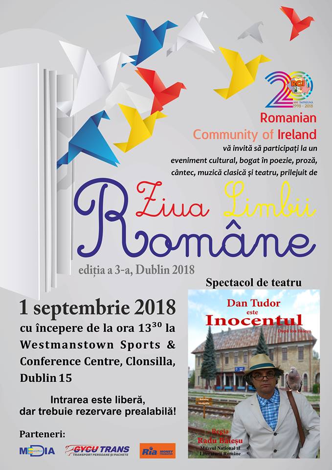  Ziua Limbii Române, ediția a III-a, 1 septembrie 2018, Westmanstown Sports & Conference Centre