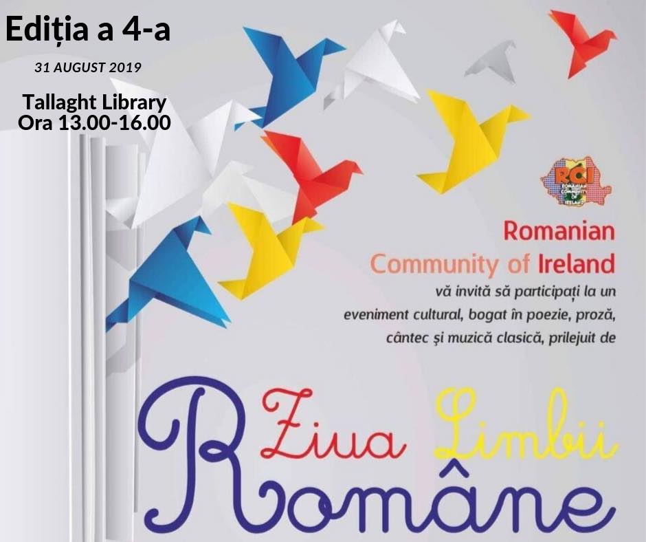 Ziua Limbii Române, 31 august 2019, Tallaght Library